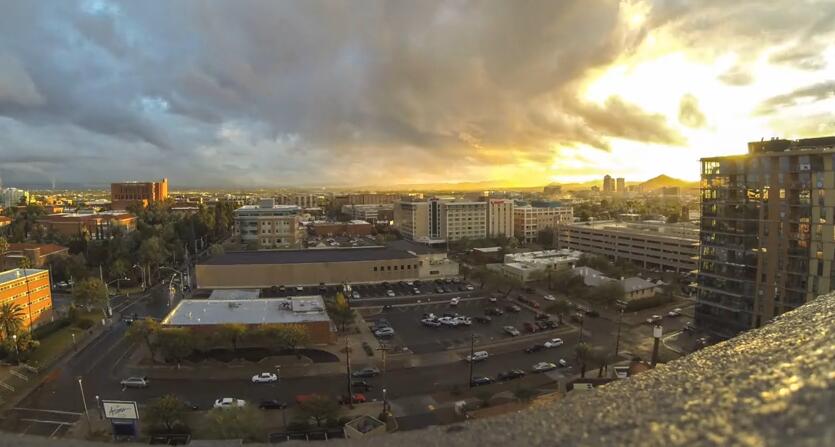 亚利桑那大学西北角俯瞰